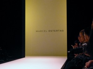 Marcel Ostertag Eingang bei der Mercedes Benz Fashion Week in Berlin