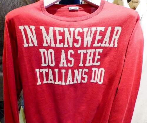 Caruso Motto - In Menswear do as the Italians do