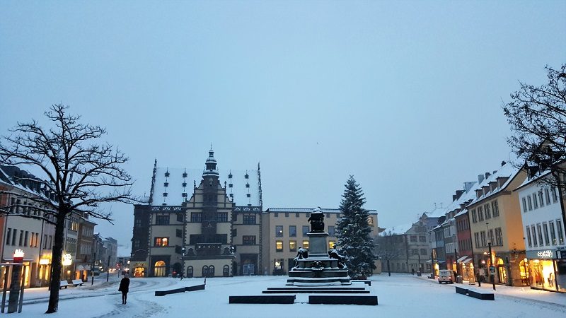 Merry Christmas! - Schweinfurt im Schnee