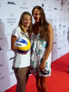 Katrin Holtwick und Ilka Semmler at MINX by Eva Lutz Spring/Summer 2013 - Mercedes Benz Fashion Week