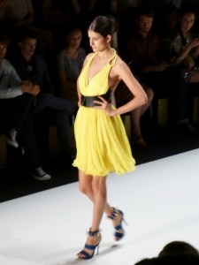 Model at DIMITRI Spring/Summer 2013 - Mercedes Benz Fashion Week