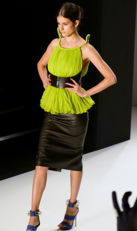 Model at DIMITRI Spring/Summer 2013 - Mercedes Benz Fashion Week