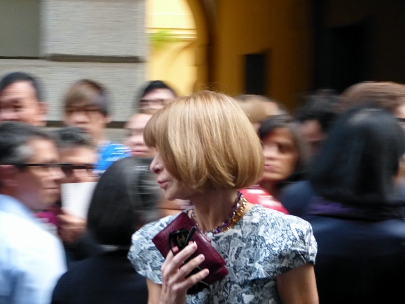 Anna Wintour at the Milan Fashion Week - September 2012