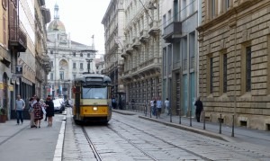 Cable car in Milano
