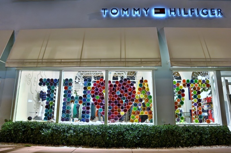 Tommy Hilfiger window at 11th edition of the prestigious annual art show