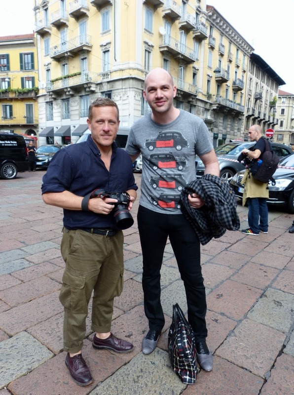 Scott Schuman and olschok in Mailand