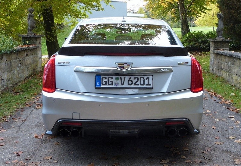 Back of the Cadillac CTS-V