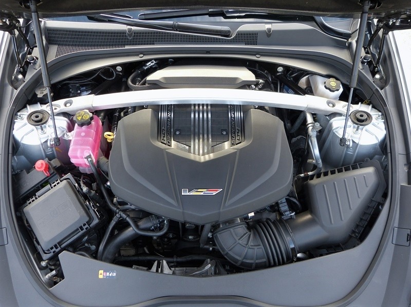 Engine of the Cadillac CTS-V