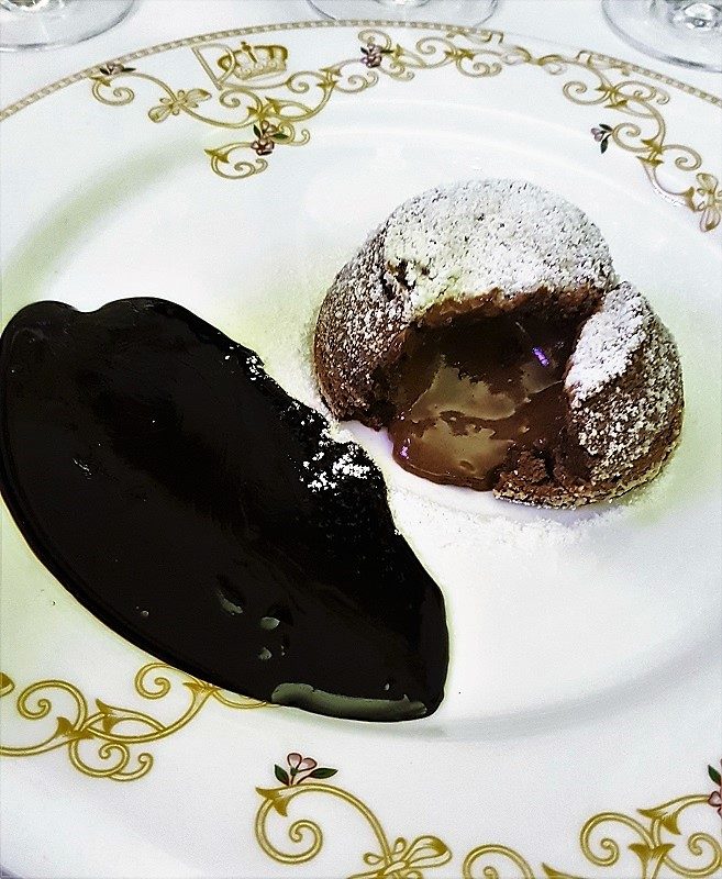 Dessert (mit Olivenöl) im Royal Hotel Sanremo