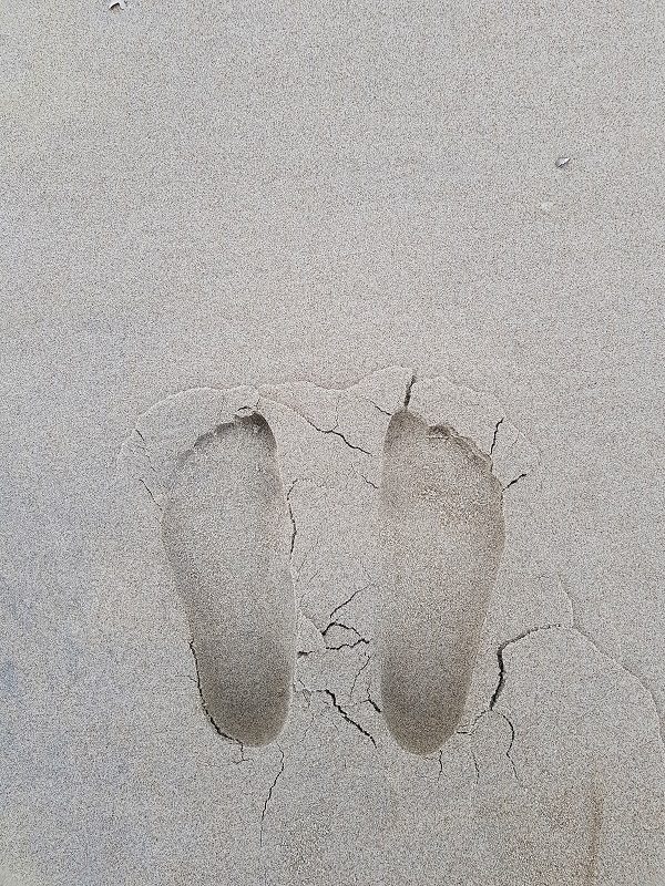 Füße im Sand auf Texel