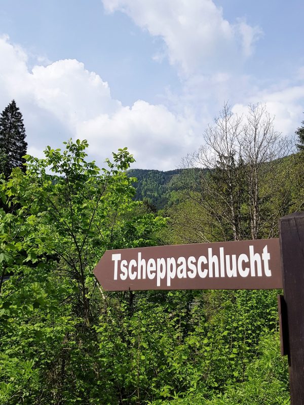 Eingang zur Tscheppaschlucht - Panoramaweg Südalpen