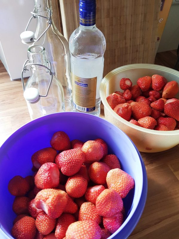Zubereitung Erdbeerlimes