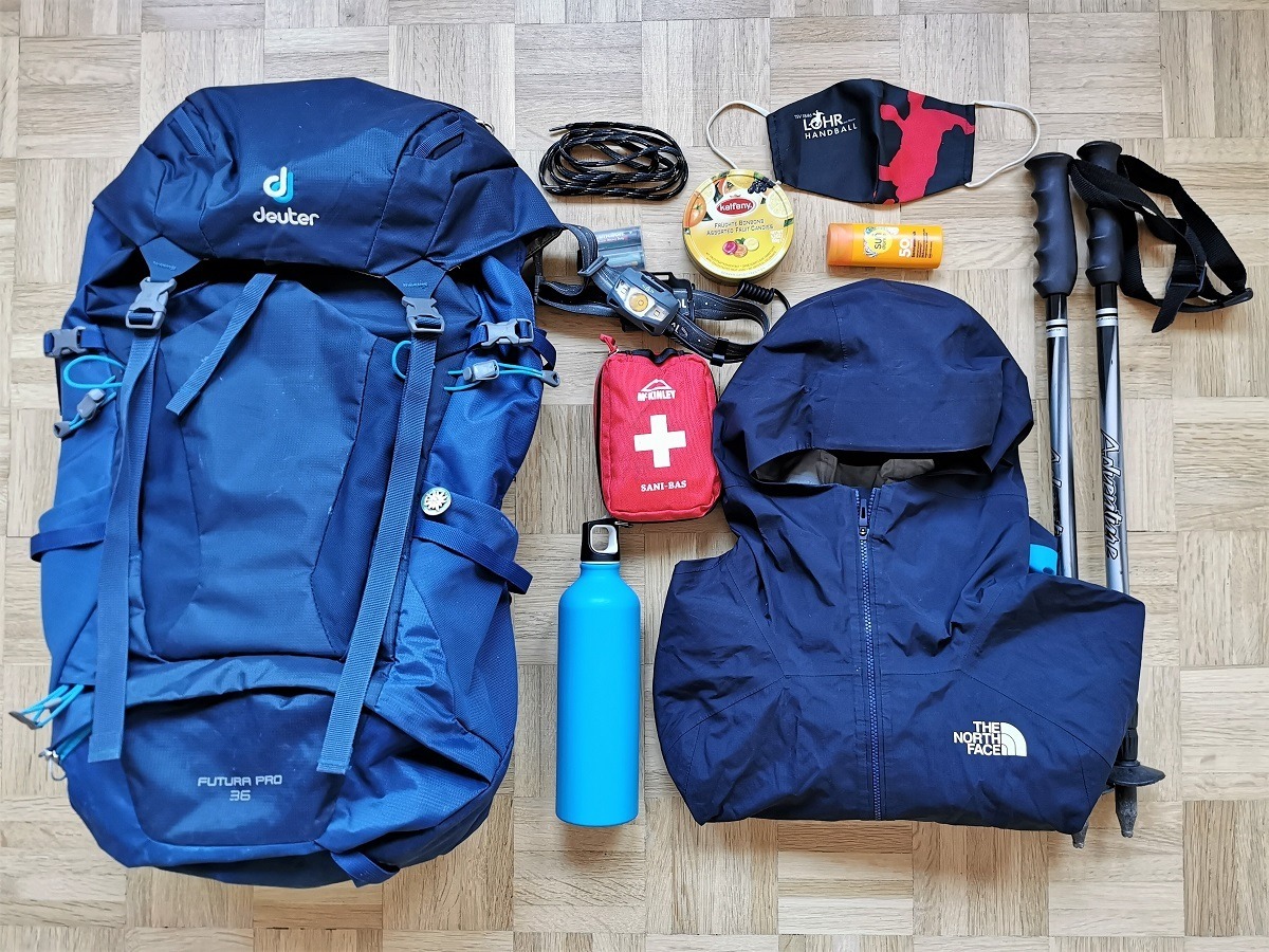 Packliste für Wanderungen - Rucksack