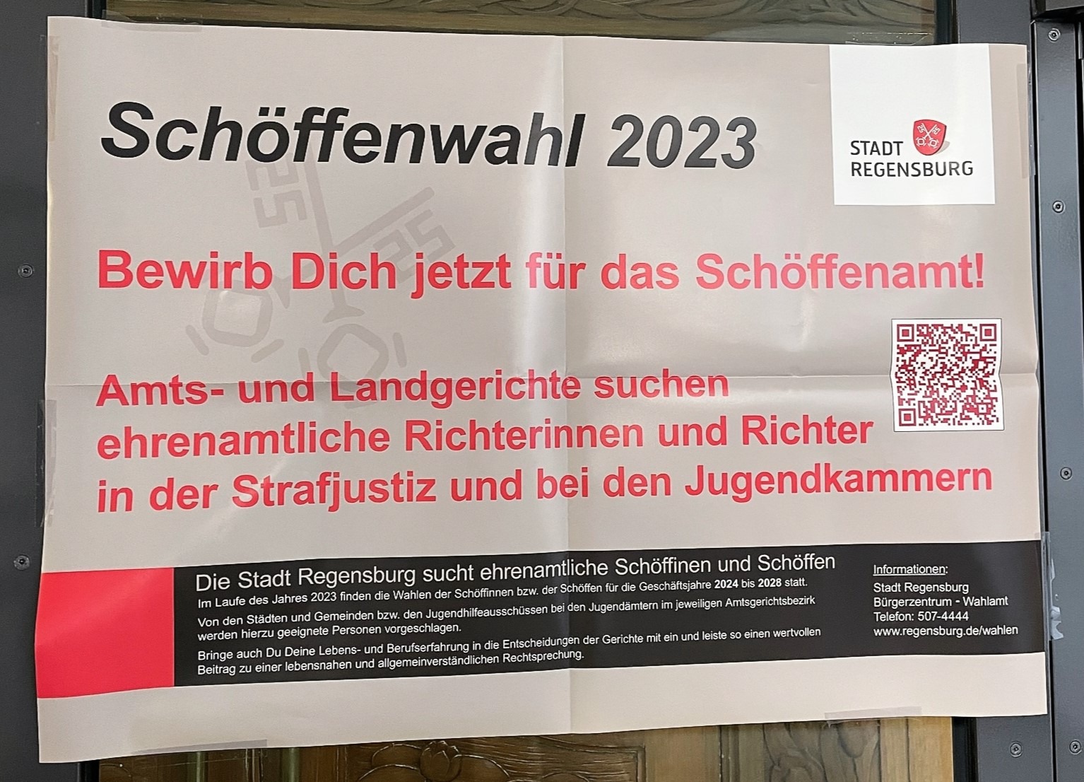 Schöffen gesucht in Regensburg für die Periode ab 2023