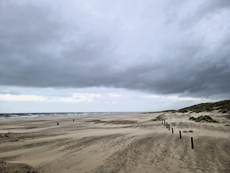 Sturm am Strand auf Texel