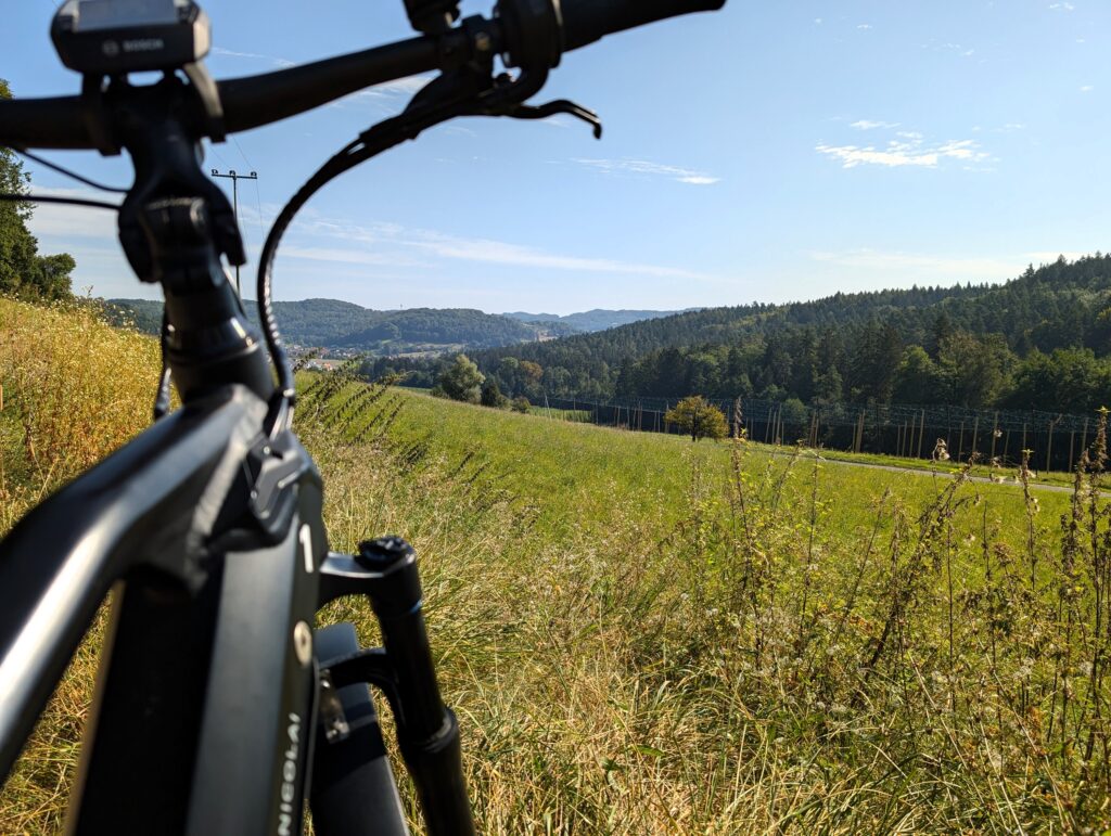 Aussicht auf der Hopfenradtour im Nürnberger Land