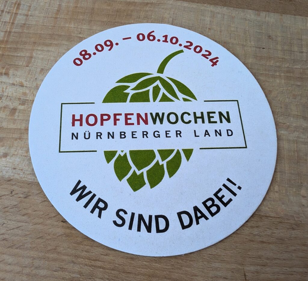 Die Hopfenwochen 2024 im Nürnberger Land - Bierdeckel