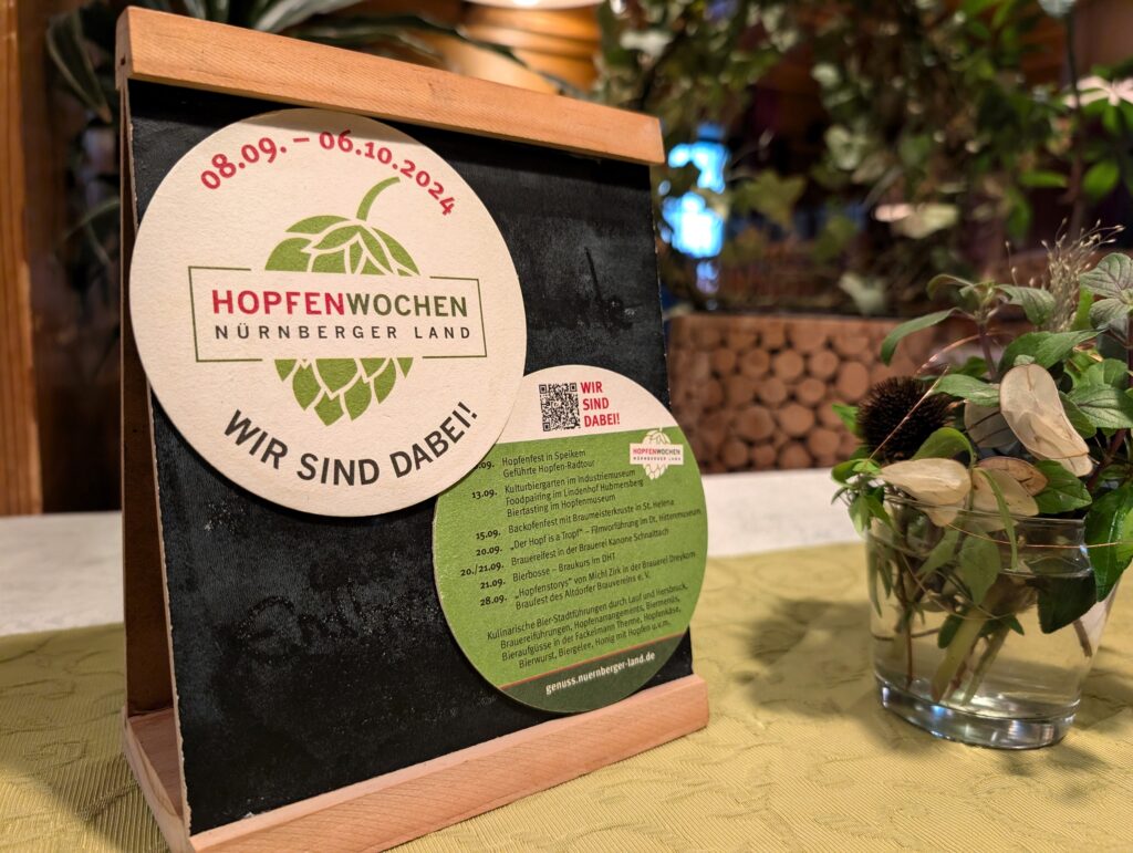 Hopfenwochen im Cafe Bauer in Hersbruck im Nürnberger Land