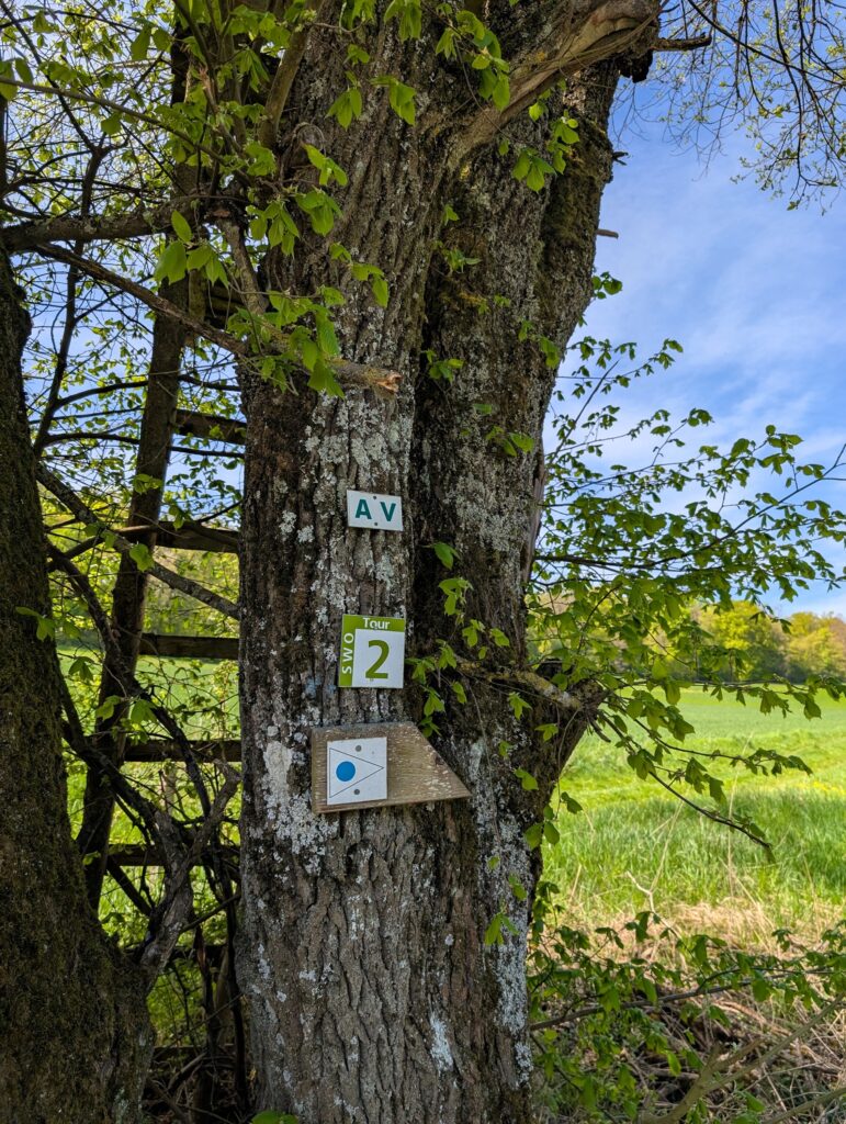 Wegweiser auf der Runde um den Brönnhof bei Zell