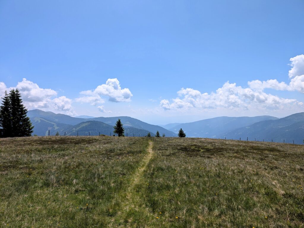 Nockberge-Trail Etappe 6 vom Bad Kleinkirchheim Zirkitzen zum Erlacherhaus - Pfad