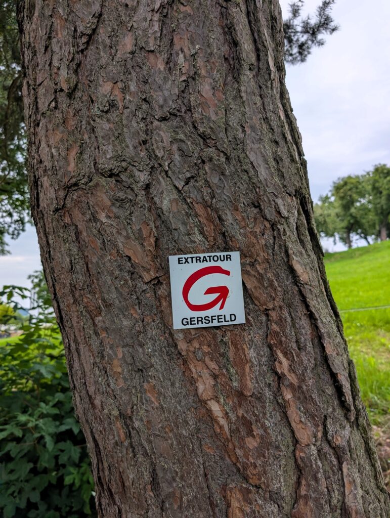 Schild Extratour Gersfeld