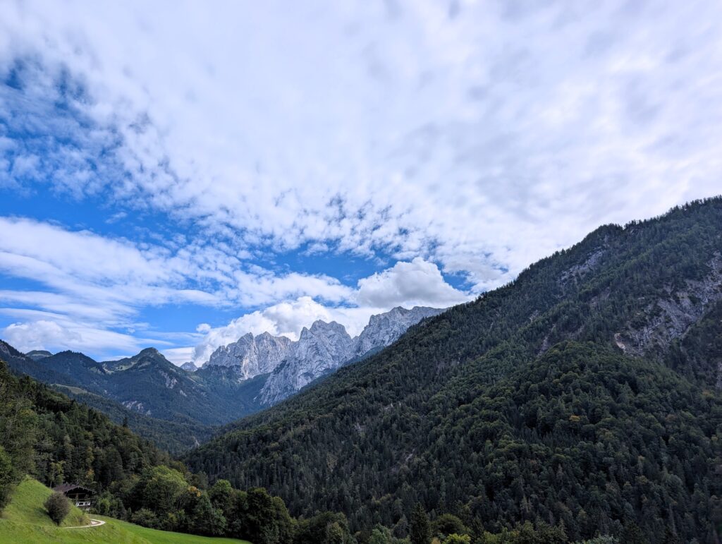 Aussicht auf dem Weg zum Hans-Berger-Haus