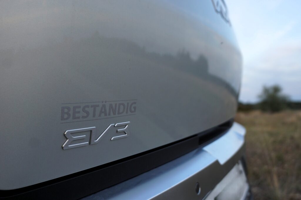 Der Kia EV3 Heck