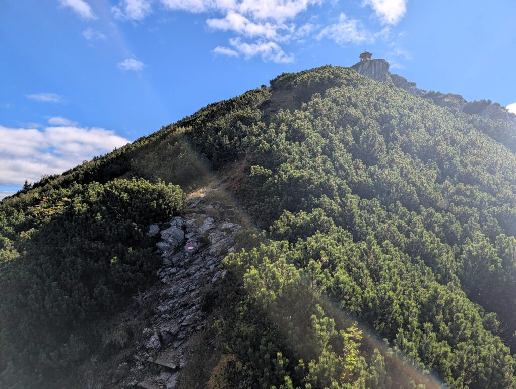 Weg auf dem Grat zum Stripsenkopf im KufsteinerLand