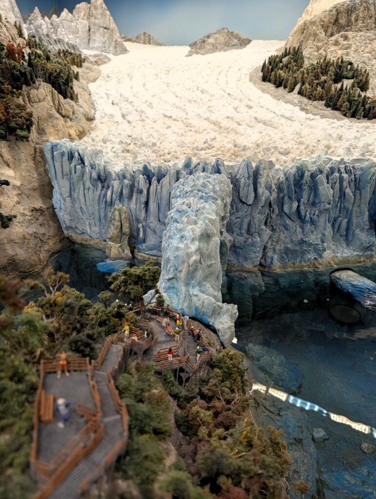 Der Nationalpark Los Glaciares im Miniatur Wunderland in Hamburg