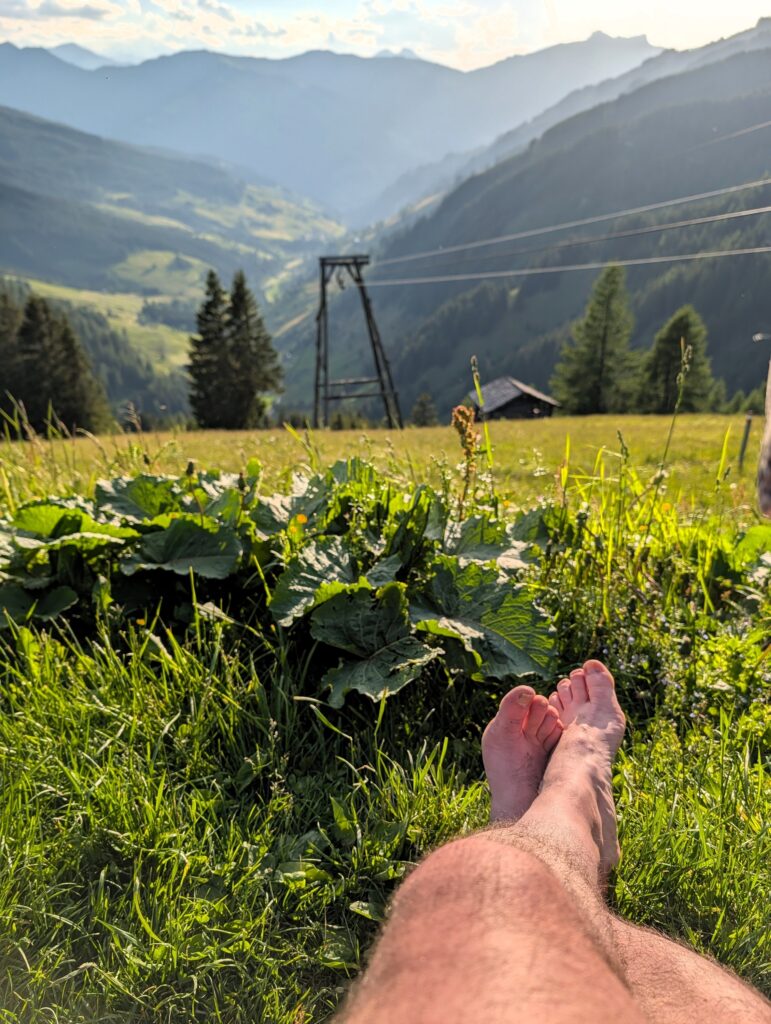 Bestes Wetter auf der Weissalm auf dem Salzburger Almenweg