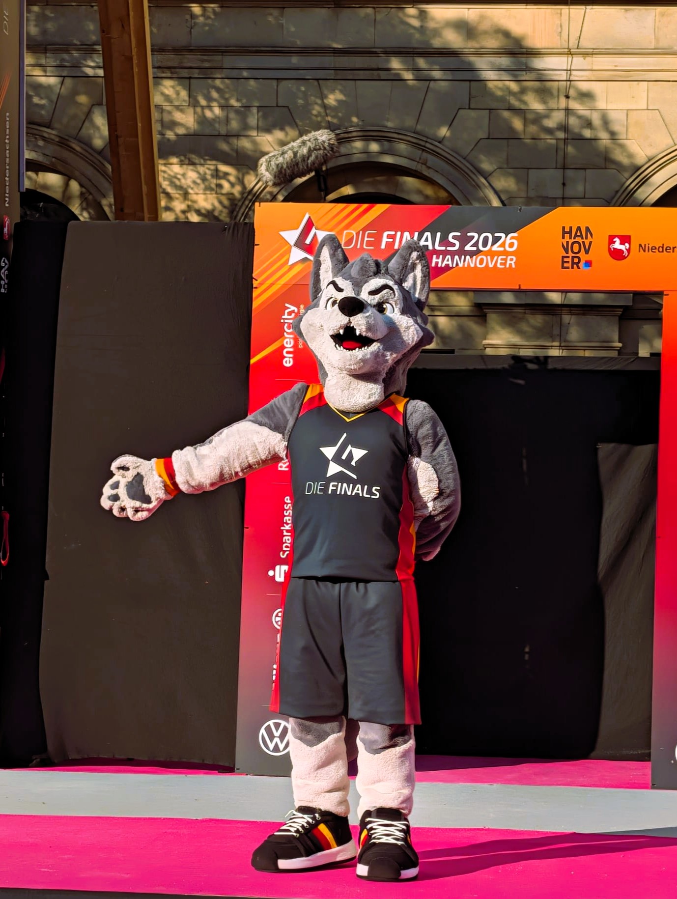 Maskottchen Finn - Die Finals